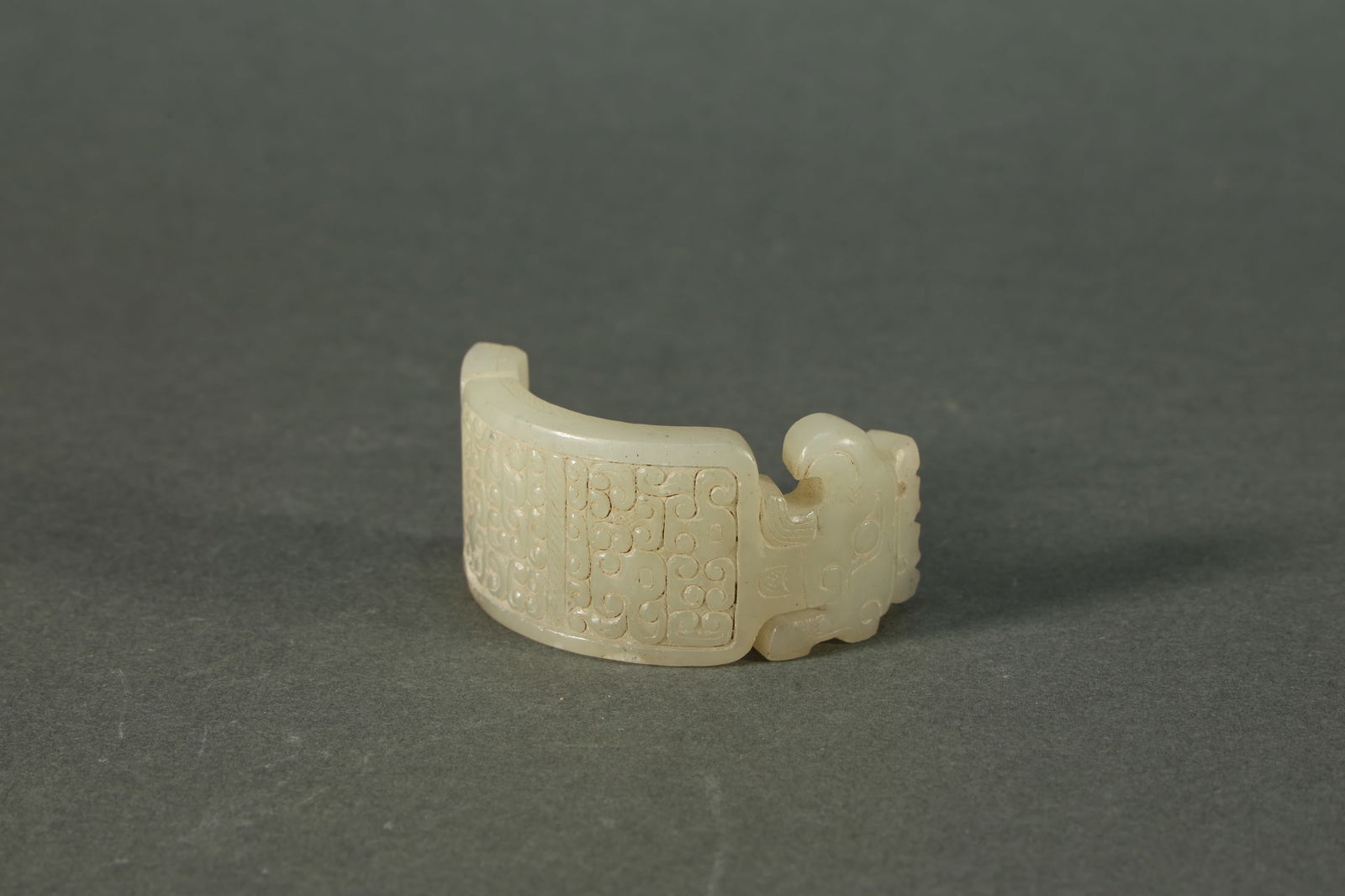 Jade Carved Cloud Pattern Bi (1 of 4)