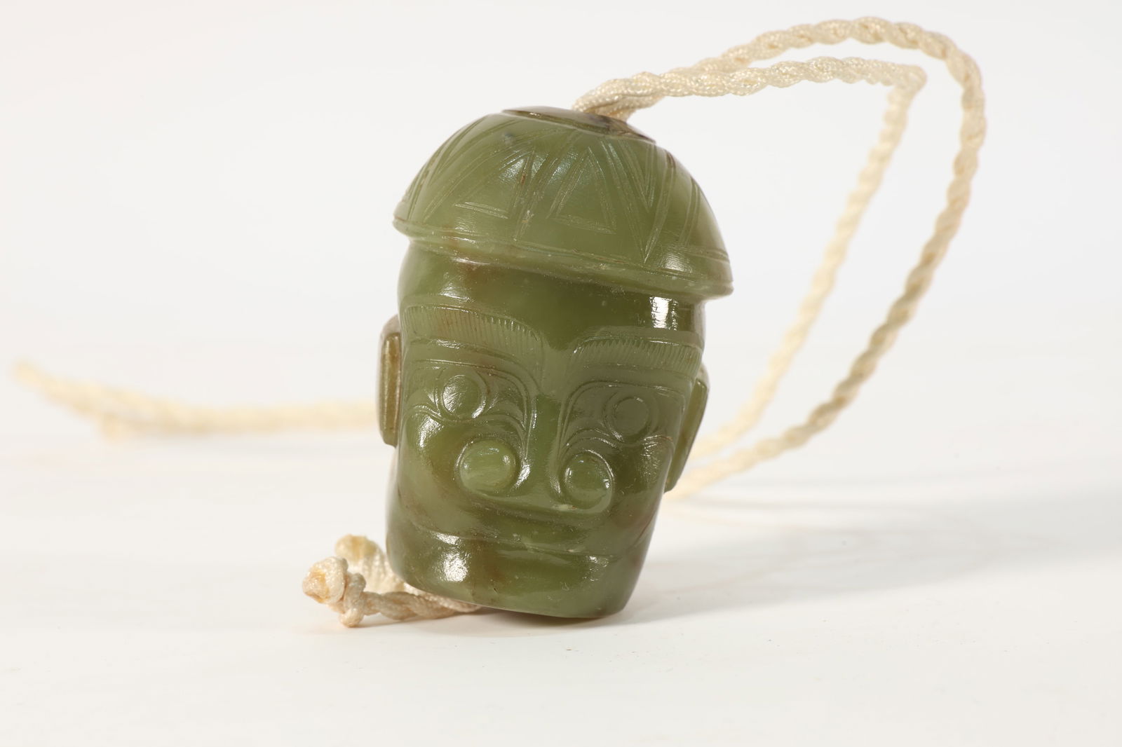 Jade Man Head Ornament (1 of 5)