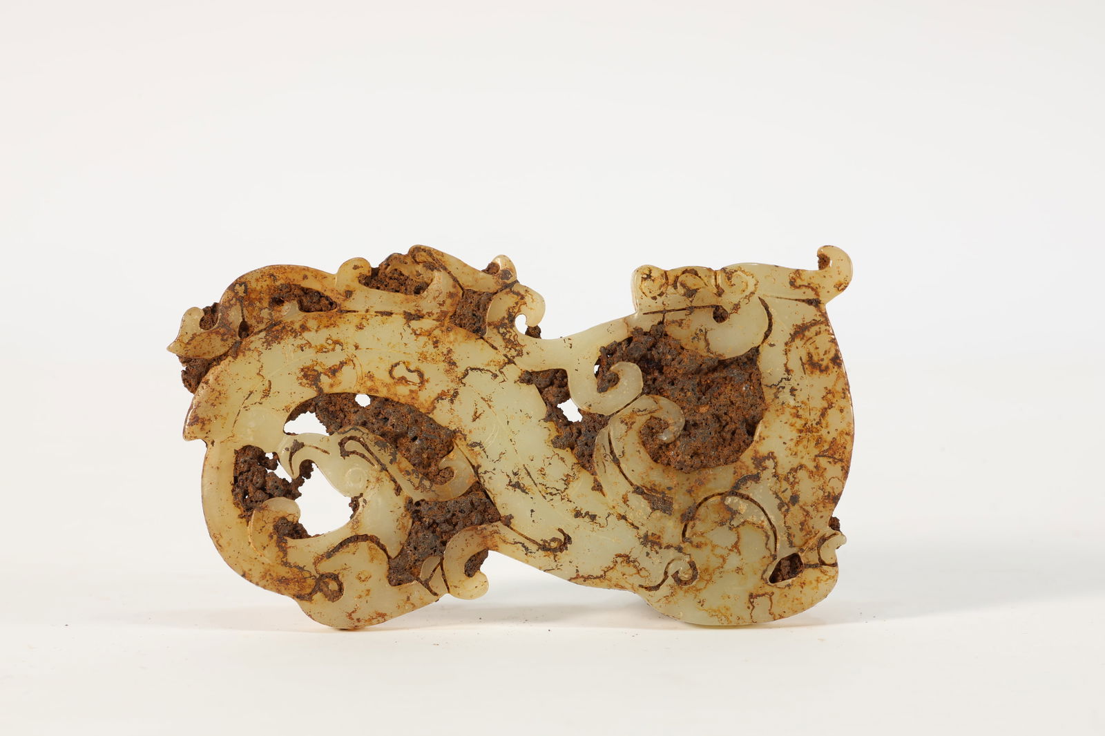 Jade Carved Dragon Pattern Bi (1 of 7)