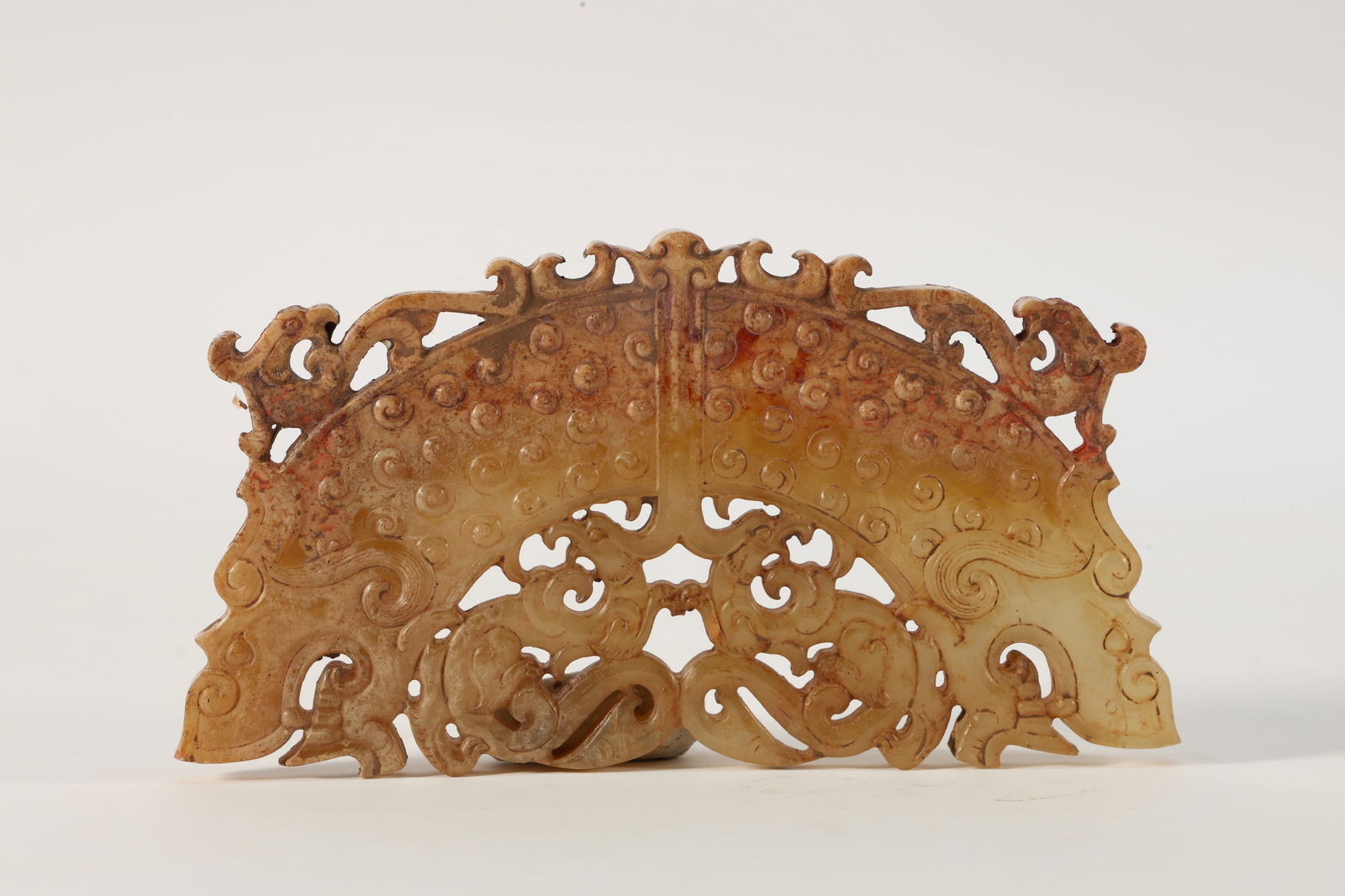 Jade Carved Dragon Pattern Bi (1 of 7)