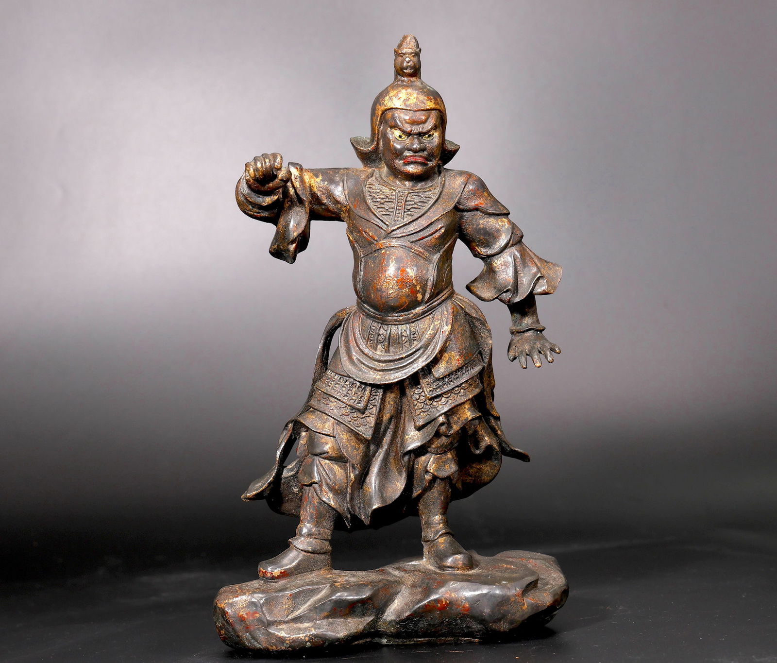 Chinese Bronze Warrior Figure (1 of 8)
