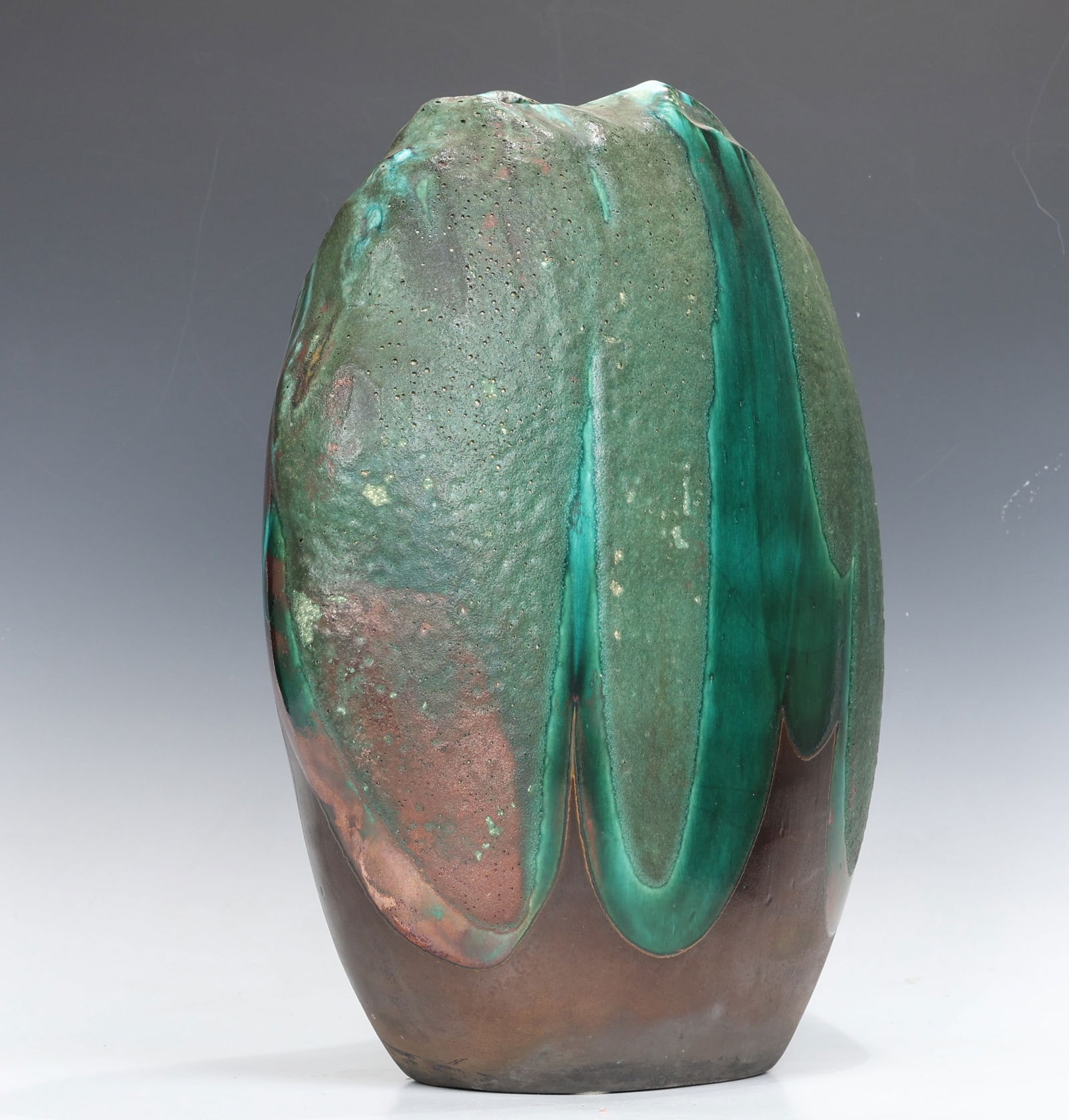 Tony Evans Raku Pottery Floor Vase Signed (1 of 8)