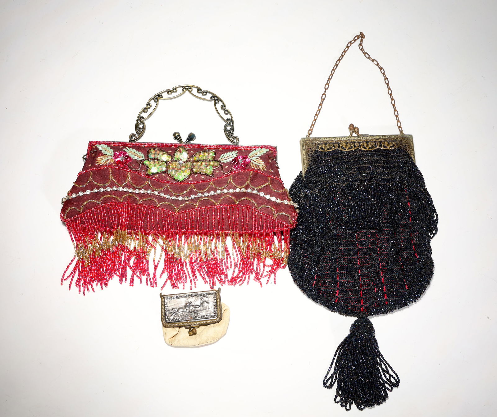 Three Vintage Beaded Hand Bags (1 of 7)