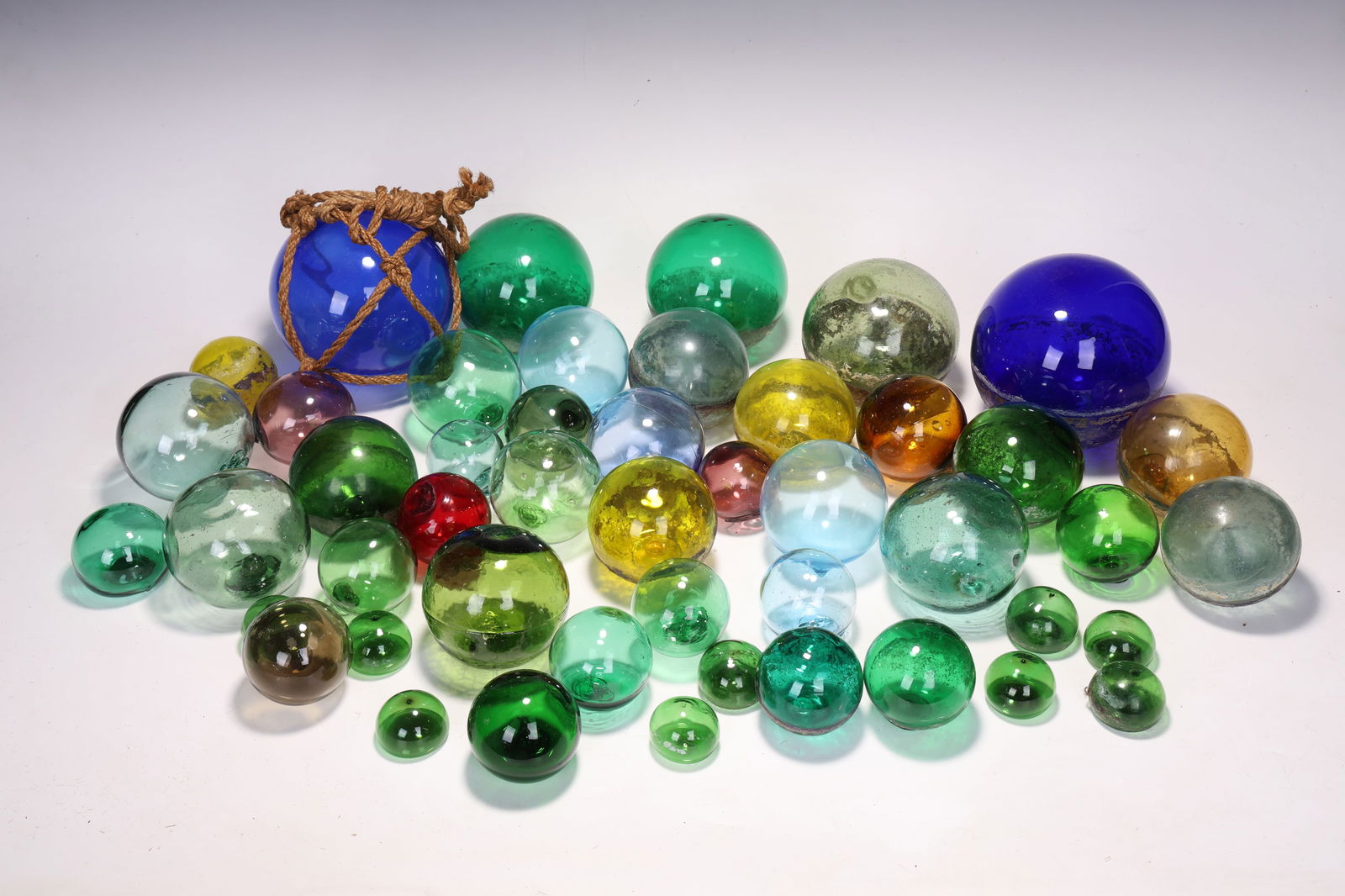 Group Of Blown Fishing Glass Floats (1 of 9)