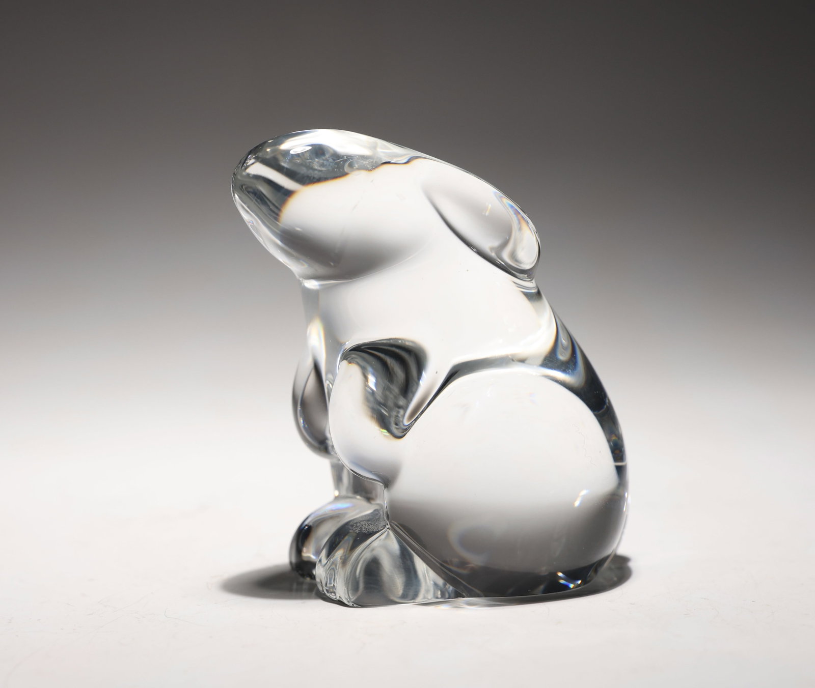 Baccarat Crystal France Clear Bunny Rabbit Figurine: Baccarat Crystal France Clear Bunny Rabbit Figurine (8 x 5.5 x 5 cm)