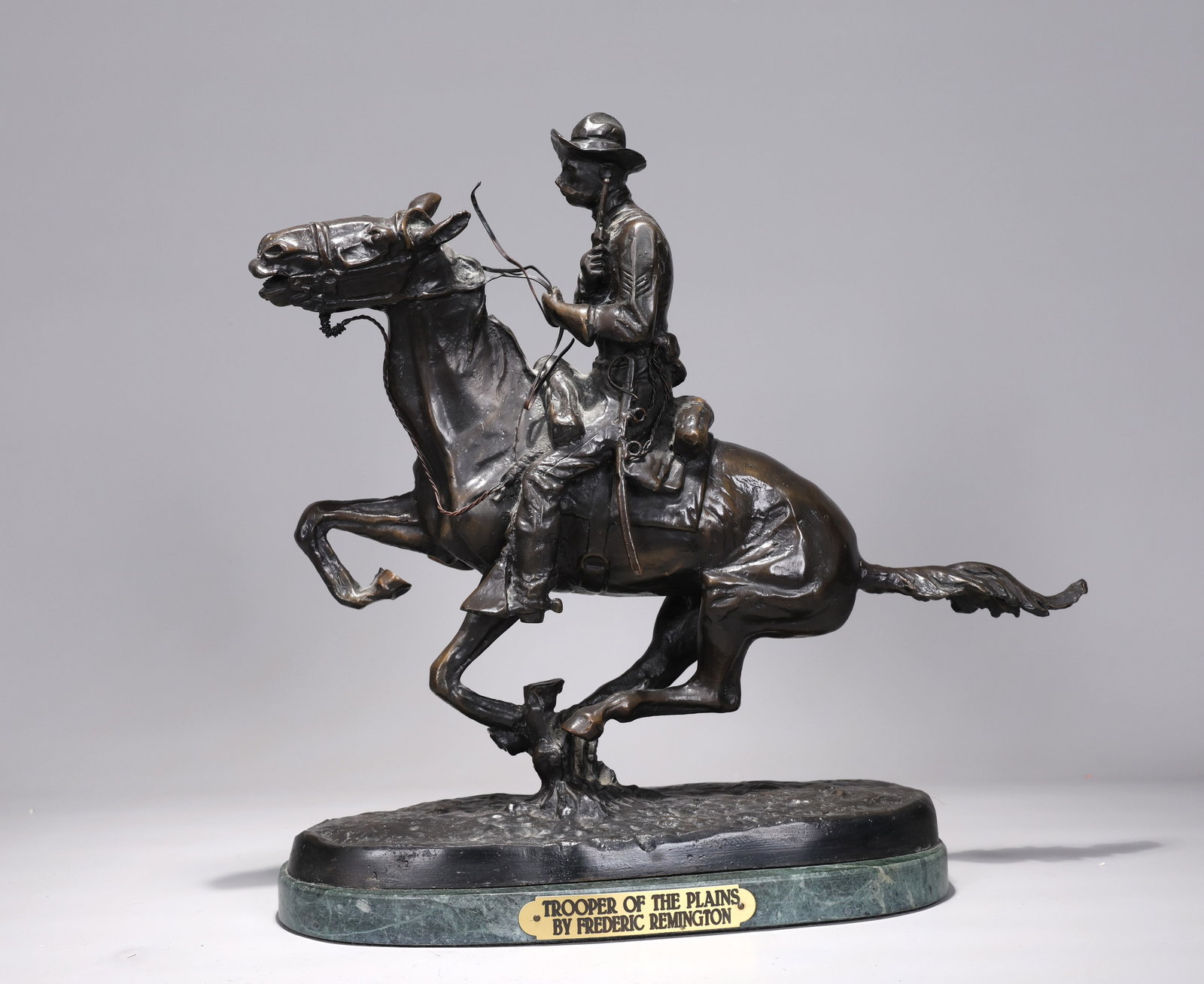 Trooper Of The Plains By Frederic Remington Bronze Sculpture (1 of 7)