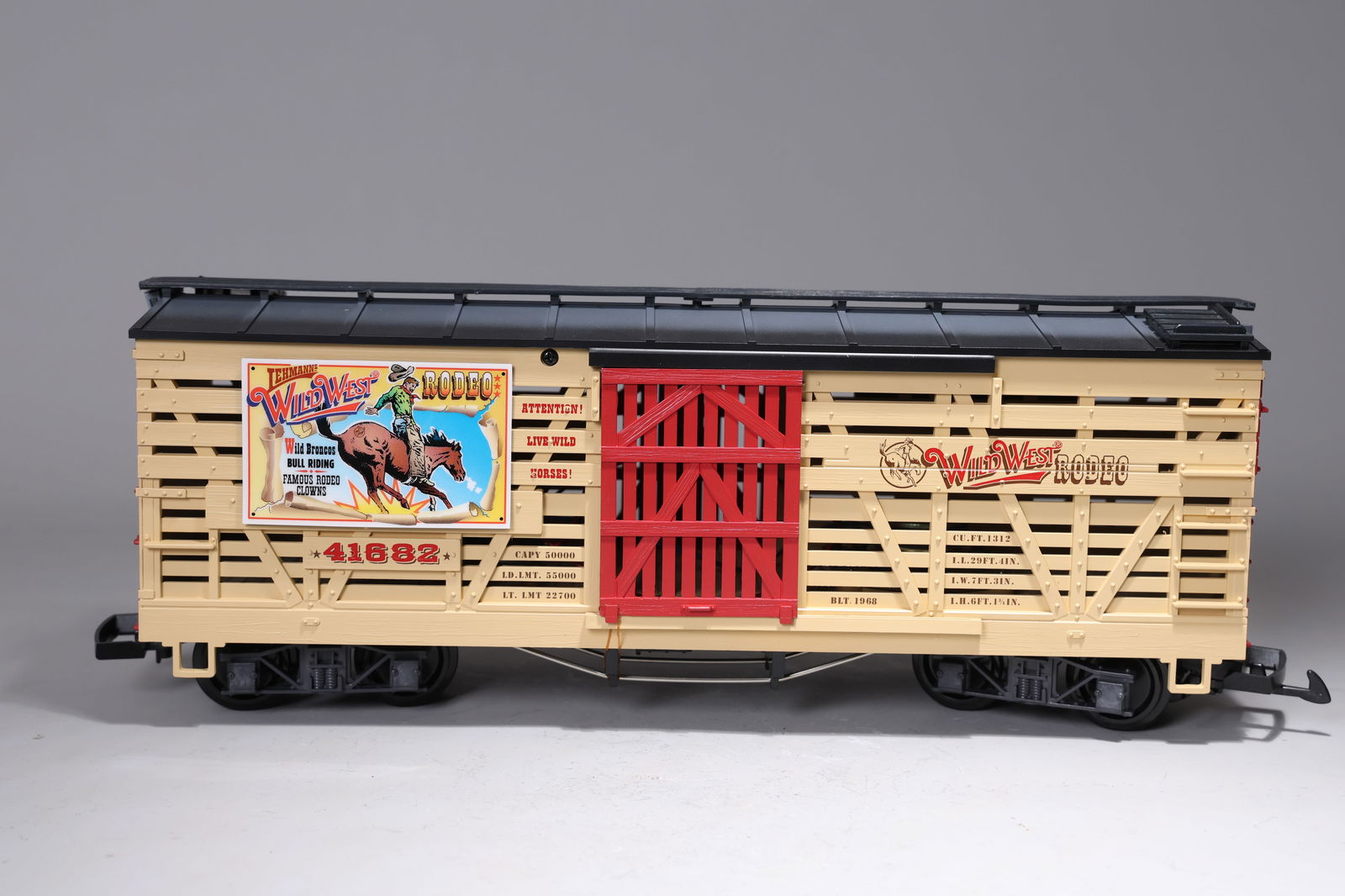 LGB#41682 Wild West Rodeo Wagen Sound Train With Original Box: LGB#41682 Wild West Rodeo Wagen Sound Train With Original Box (52.5 x 18 x 12.5cm With Box)