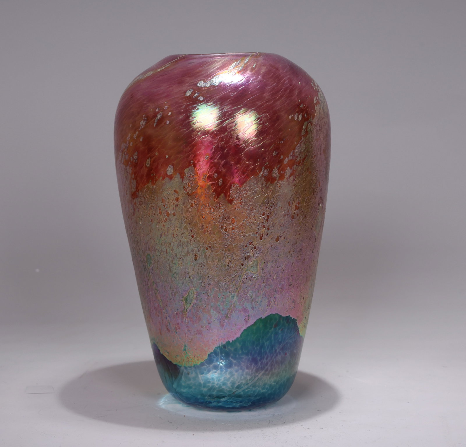 Bruce Freund Art Glass Multicolor Confetti Iridescent: Bruce Freund Art Glass Multicolor Confetti Iridescent (30 x 16 cm)