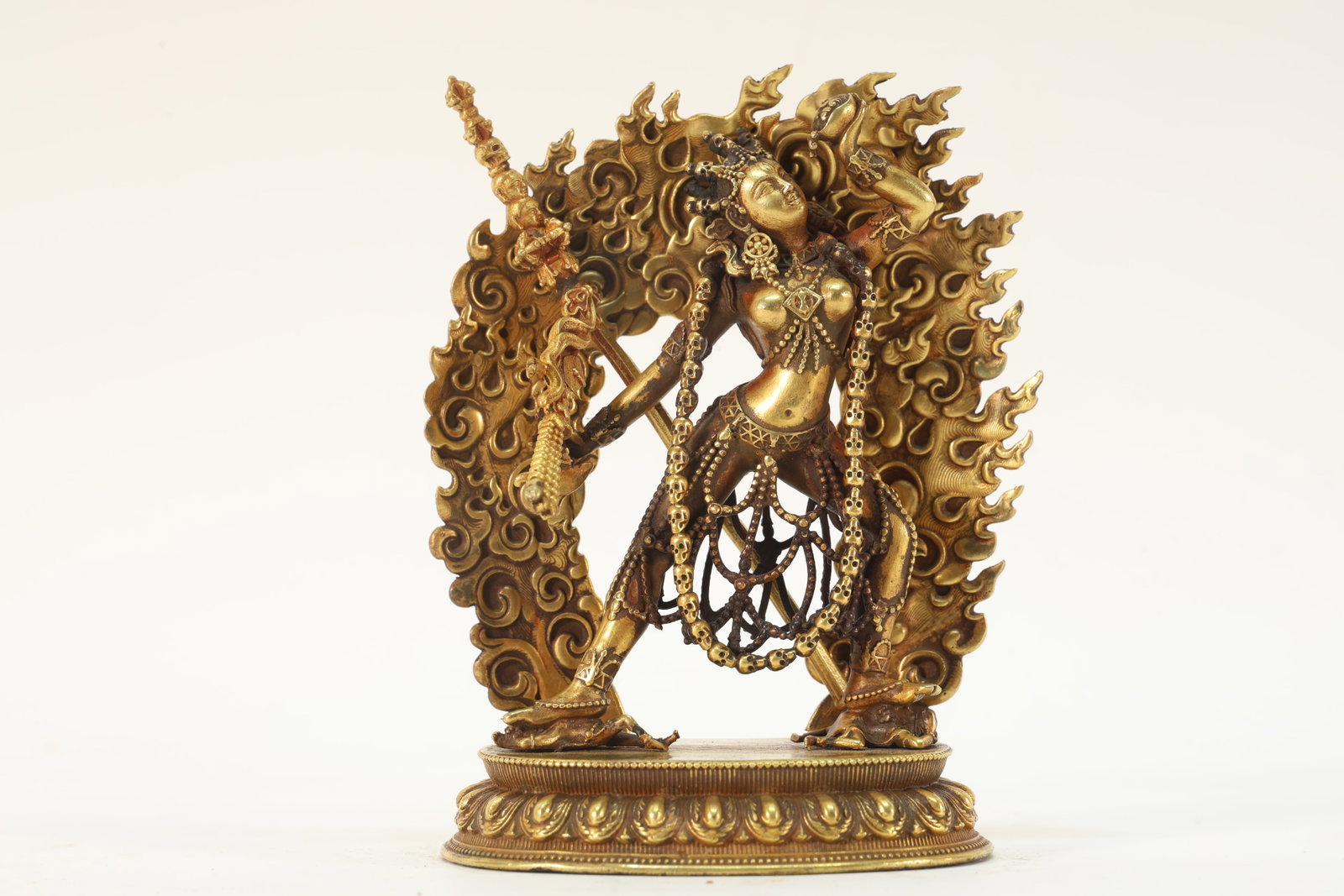 Gilt Bronze Buddha Figure: Gilt Bronze Buddha Figure (10 x 7 x 3.5cm)