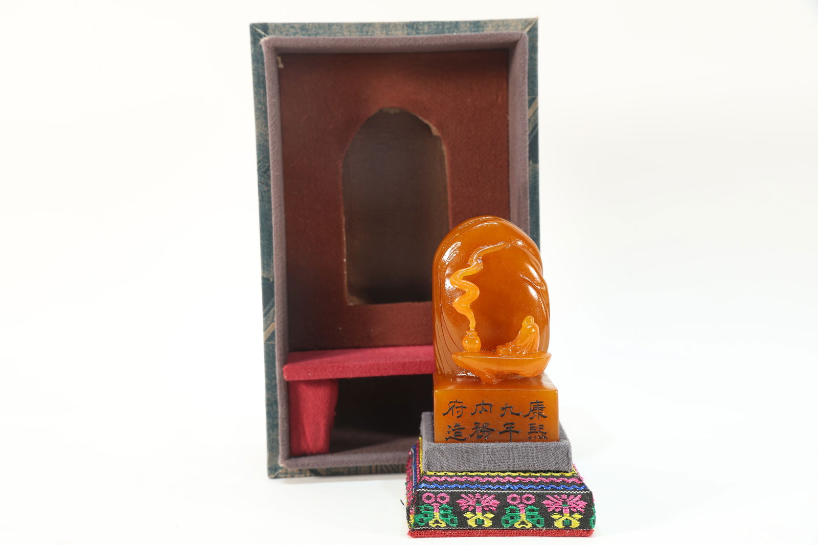 Shoushan Tianhuang Carved Arhat Stone Seal (1 of 6)