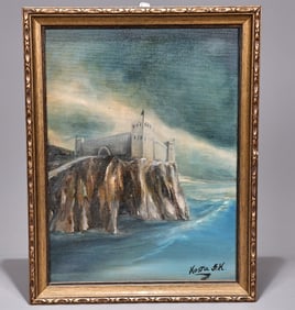 Ocean Storm View Oil Painting By Kosta A.K