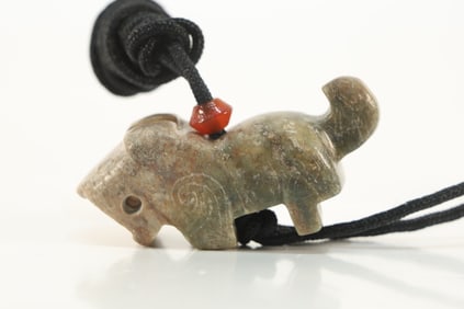 Jade Carved Dragon Shape Ornament