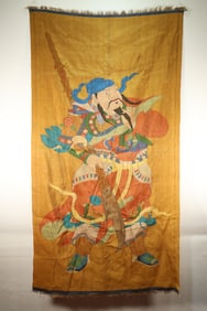 Silk Embroidery GuanYu Pattern Painting