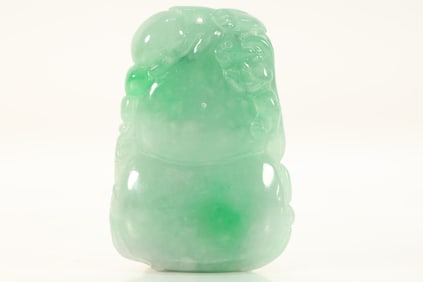 Jadeite Carved Gourd Shape Pendant
