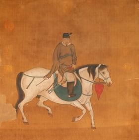 Chinese Drawing Horse and Character Painting