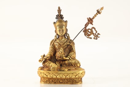 Gilt Bronze Padmasambhava Figure