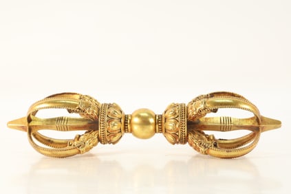 Gilt Bronze Vajra Ornament