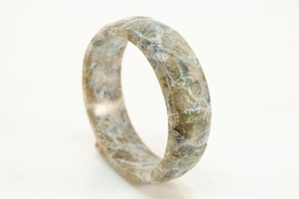 Jade Carved Beast Face Pattern Bangle