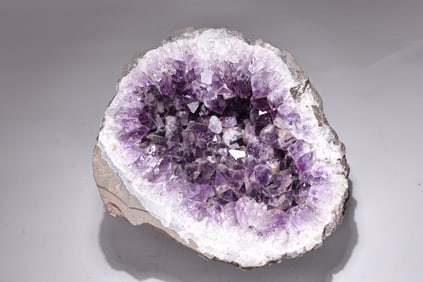 Half Geode Amethyst Quartz Bowl
