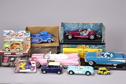 Collection Of Vintage Antique Model Cars Toy