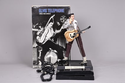 1996 Telemania Elvis Presley Rock Singing Dancing Telephone
