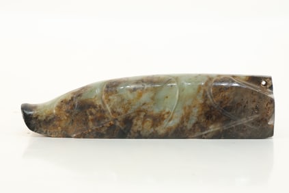 Jade Carved Pig Shape Ornament