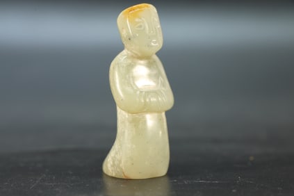 Jade Carved Man Shape Ornament