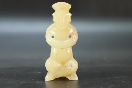 Jade Carved Man Shape Ornament