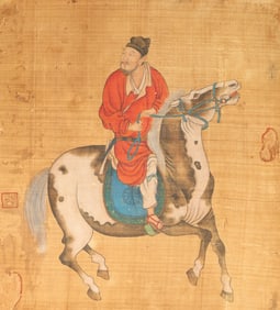 Chinese Drawing Horse and Character Painting