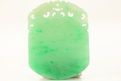 Jadeite Carved Flower Pattern Pendant