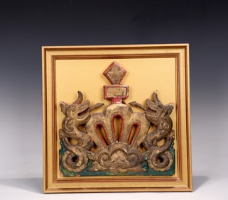 Painted European Clown with Beast Wood Pandel