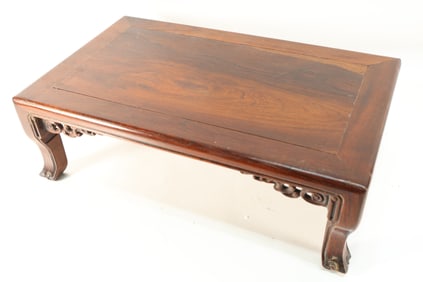 Huanghuali Wood Carved Cloud Pattern Table