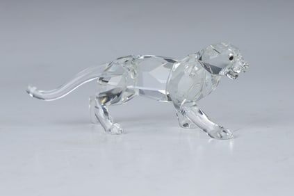 Swarovski Crystal Leopard Figure