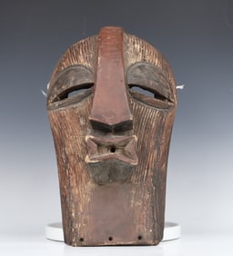 Wooden Carved Songya Kifwebe Ceremonial Mask