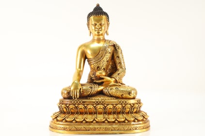 Gilt Bronze Sakyamuni Figure