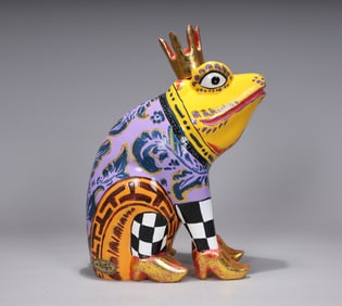 Toms Drag Prince Frog Ceramic Figurine