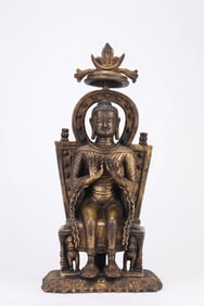 Tibetan Bronze Buddha Figure