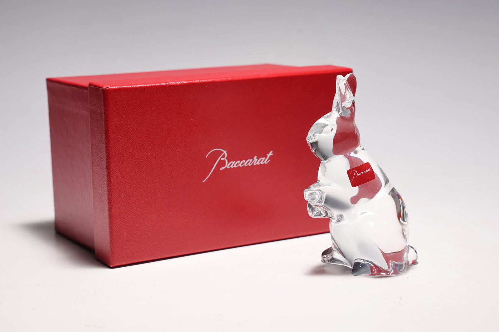 Baccarat Crystal Zodiac Rabbit Figurine With Box: Baccarat Crystal Zodiac Rabbit Figurine With Box (12 x 5.5 x 7.5 cm)