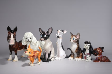 Group Of Adorable Personalized Custom Pets Figurine Statues