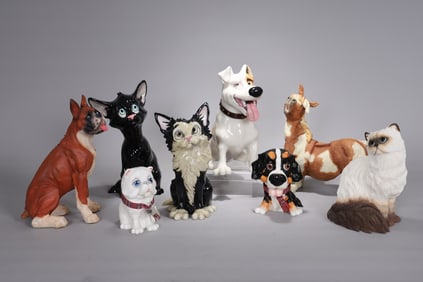 Group Of Personalized Pets Figurines Statues