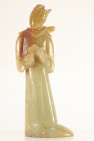 Jade Carved Man Shape Figure