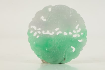 Jadeite Carved Fish Pattern Pendant