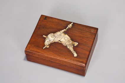 Wooden Carved Character Box