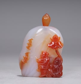Chinese Carnelian Agate Snuff Bottle