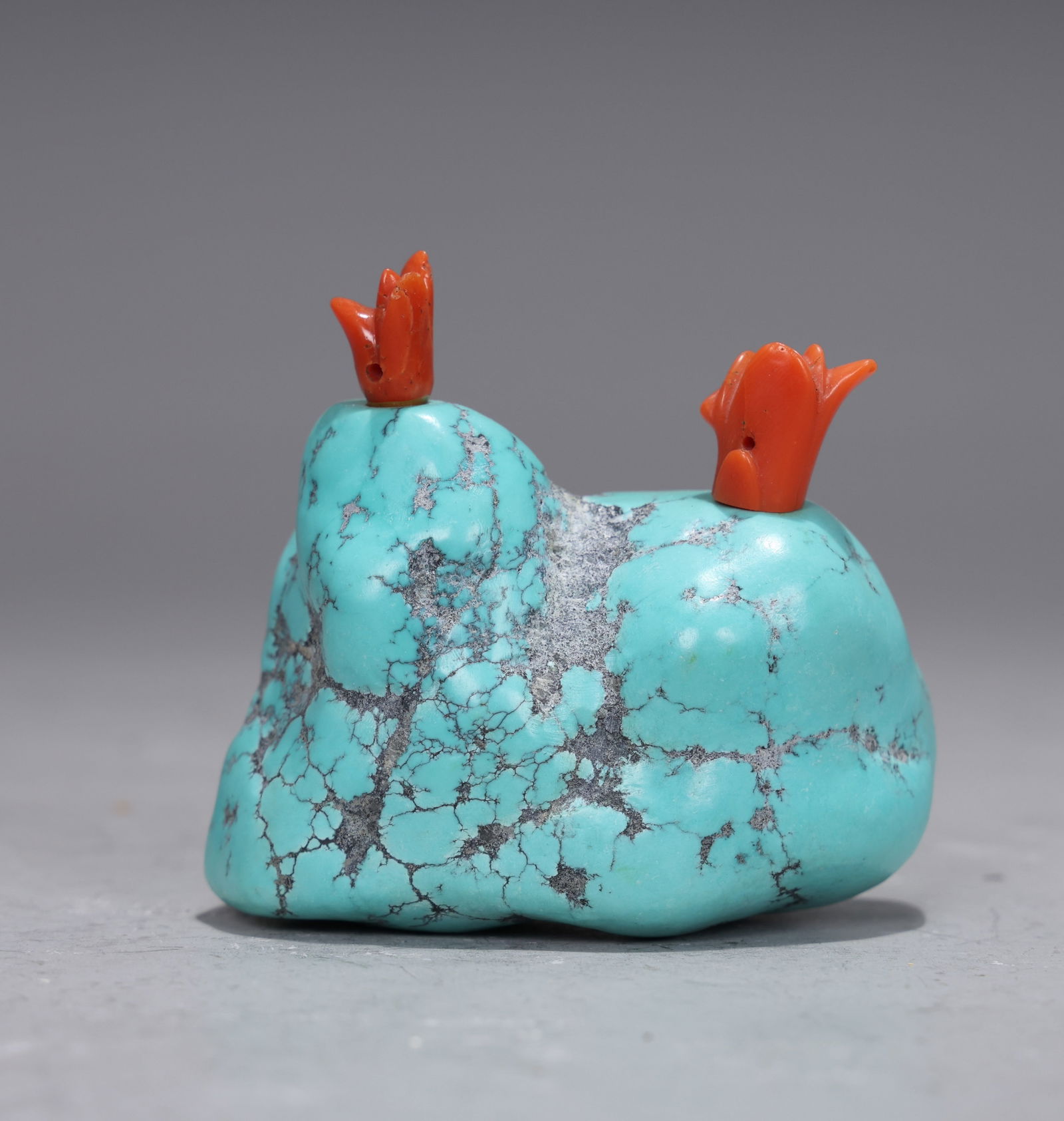 Chinese Turquoise Snuff Bottle (1 of 7)