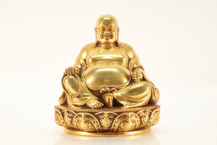 Gilt Bronze Maitreya Figure