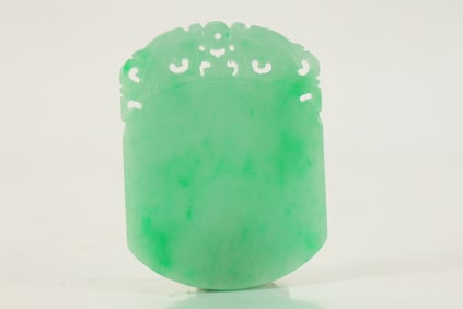 Jadeite Carved Dragon Pattern Pendant