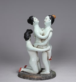 Chinese Porcelain Erotic Figurine