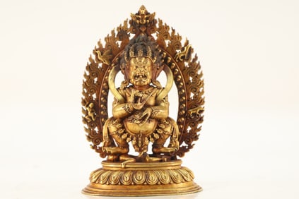 Gilt Bronze Mahakala Figure