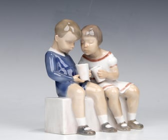 Vintage Bing & Groudal Procelain Figurine #2175 Unfair Treatment